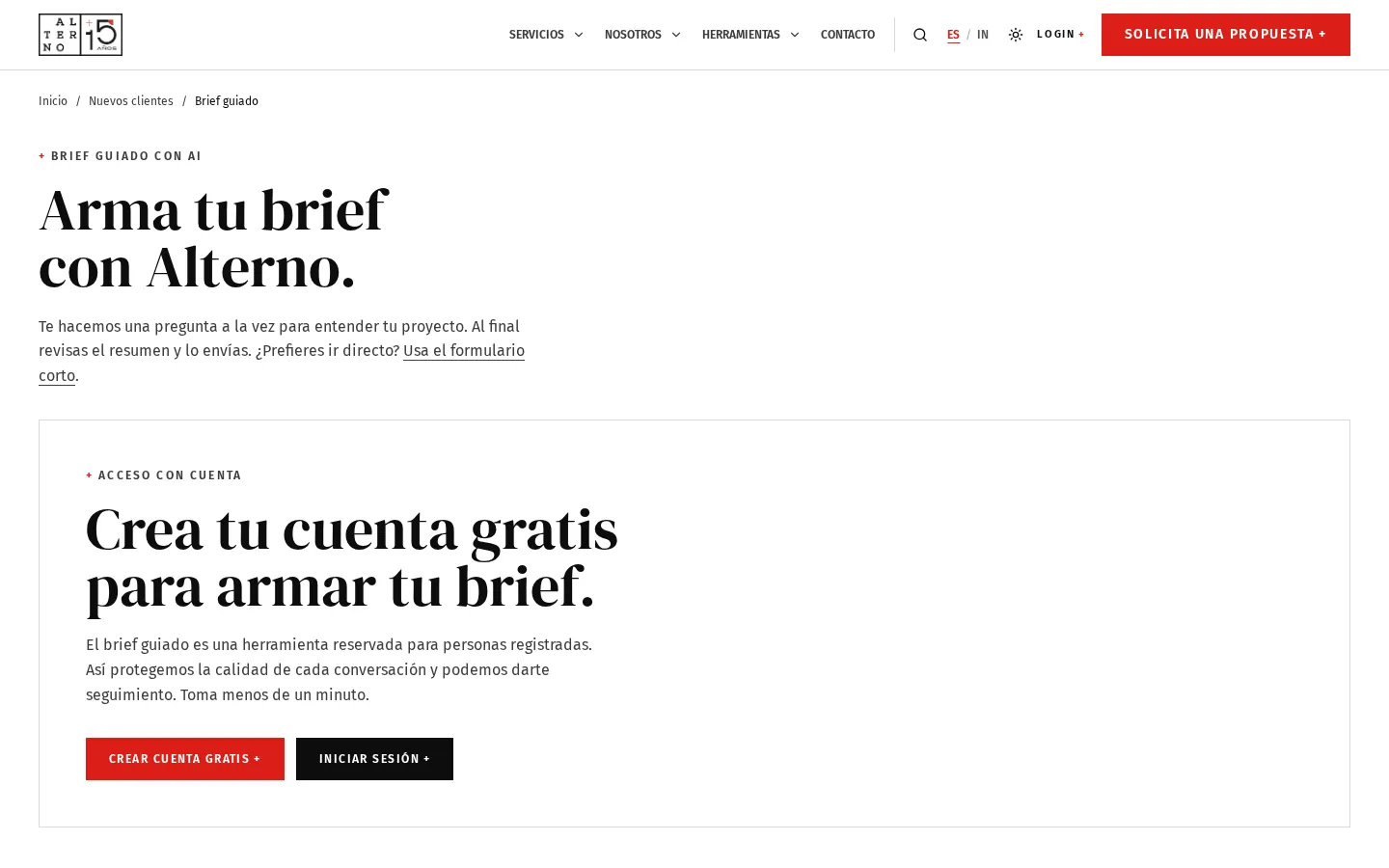 Cerca del Brief Maestro
