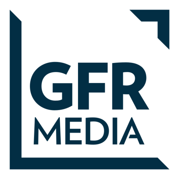 Logo de GFR Media con el texto Intranet Custom